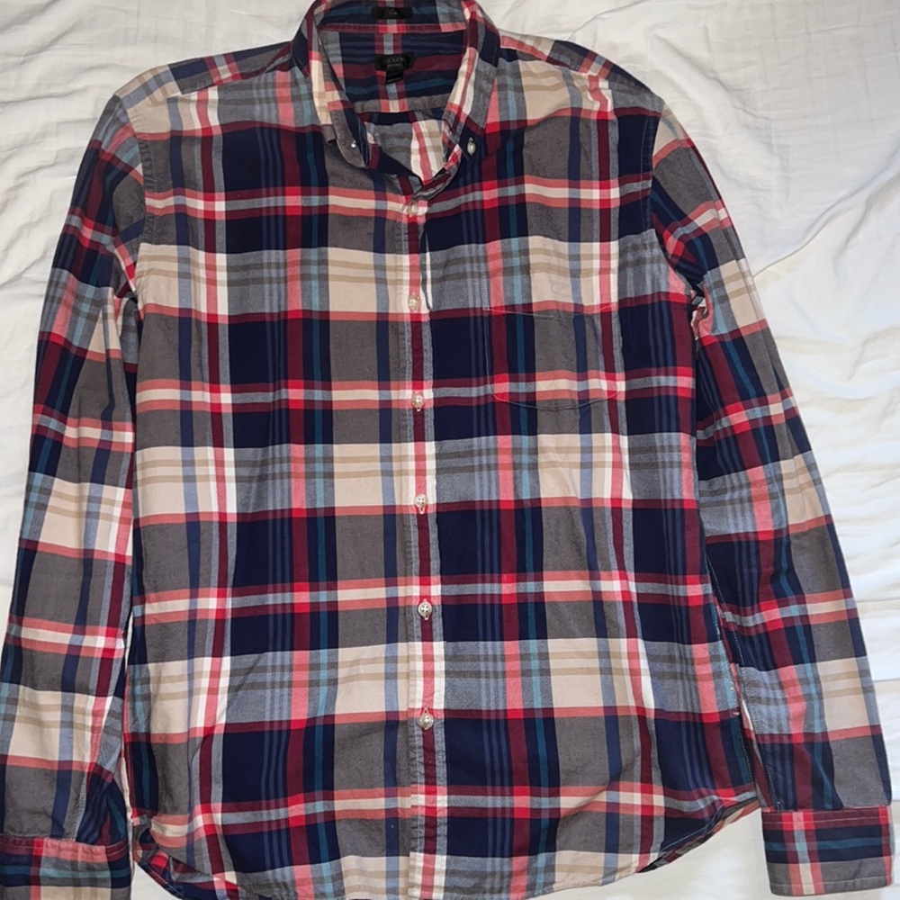 JCrew Men’s slim Oxford shirt size large